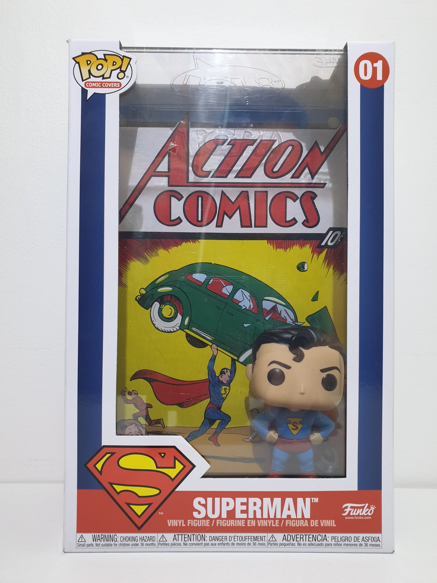 FUNKO POP 01 - SUPERMAN - COMIC COVERS - NEUF