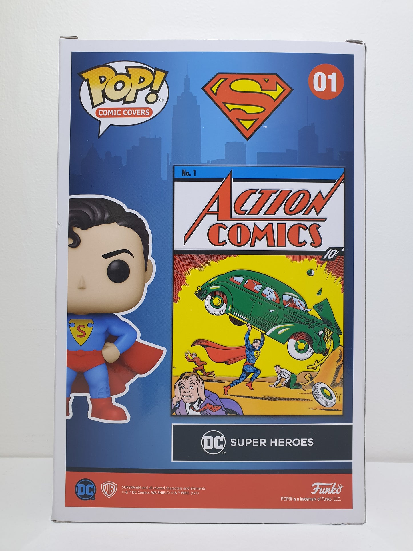 FUNKO POP 01 - SUPERMAN - COMIC COVERS - NEUF