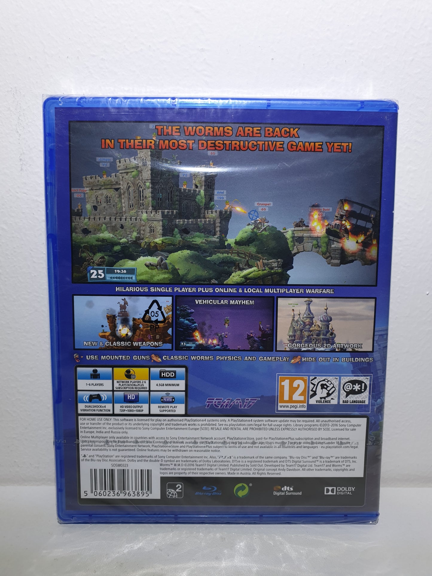 Worms Weapons Of Mass Destruction - All Star PS4 - Neuf sous blister