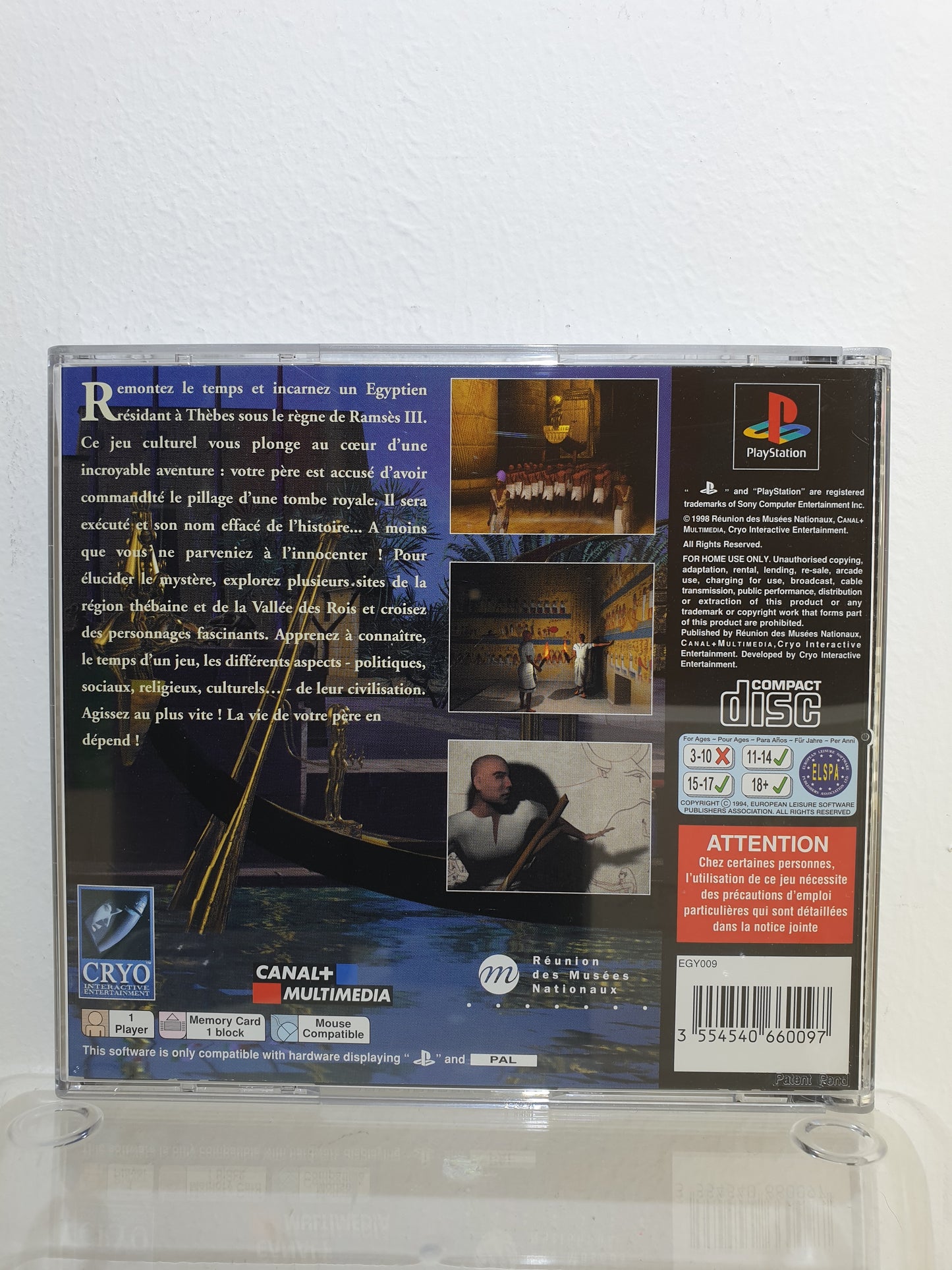 Egypte 1156 Av. J.-C. : L'Enigme de la Tombe Royale PS1 - Occasion