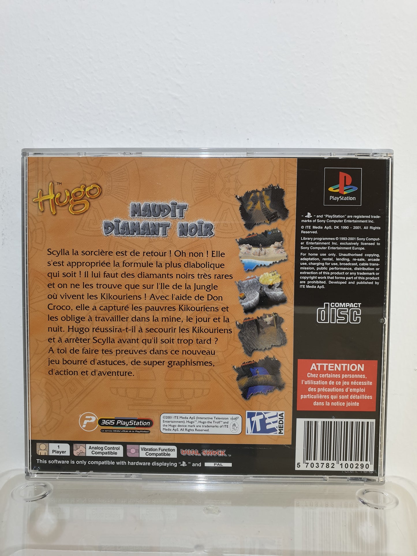 Hugo - Maudit Diamant Noir PS1 - Occasion