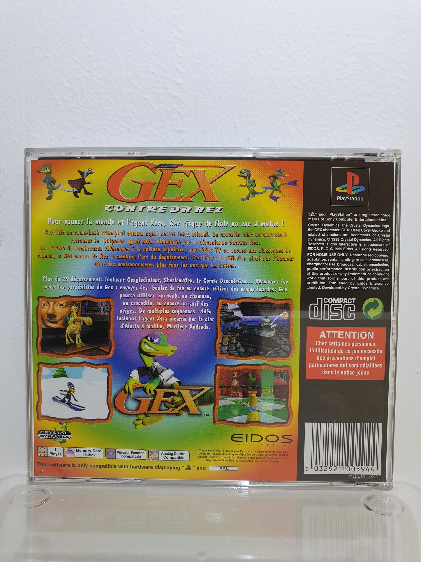 Gex : Contre Dr Rez PS1 - Occasion
