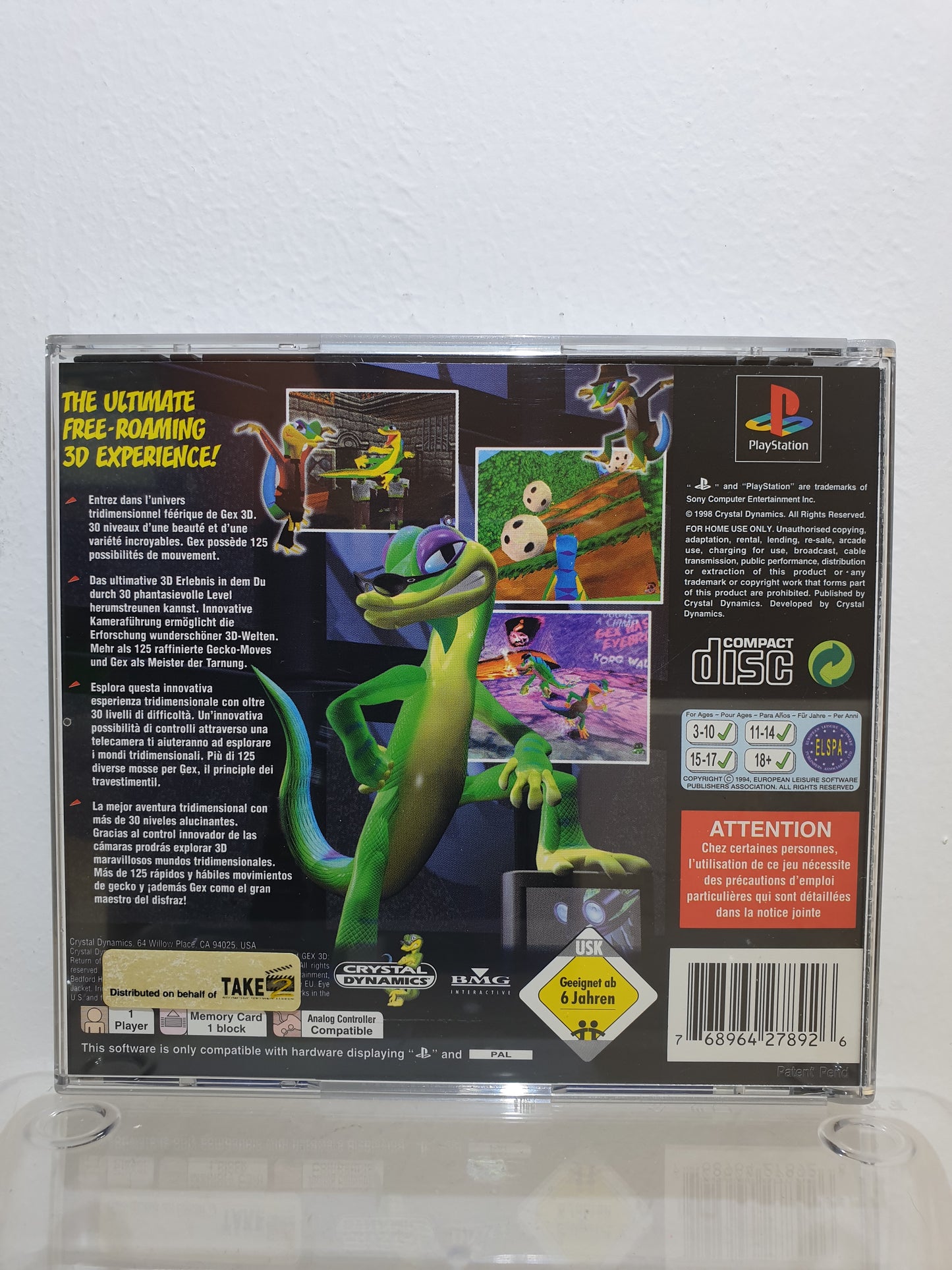 Gex 3D : Return of the Gecko PS1 - Occasion
