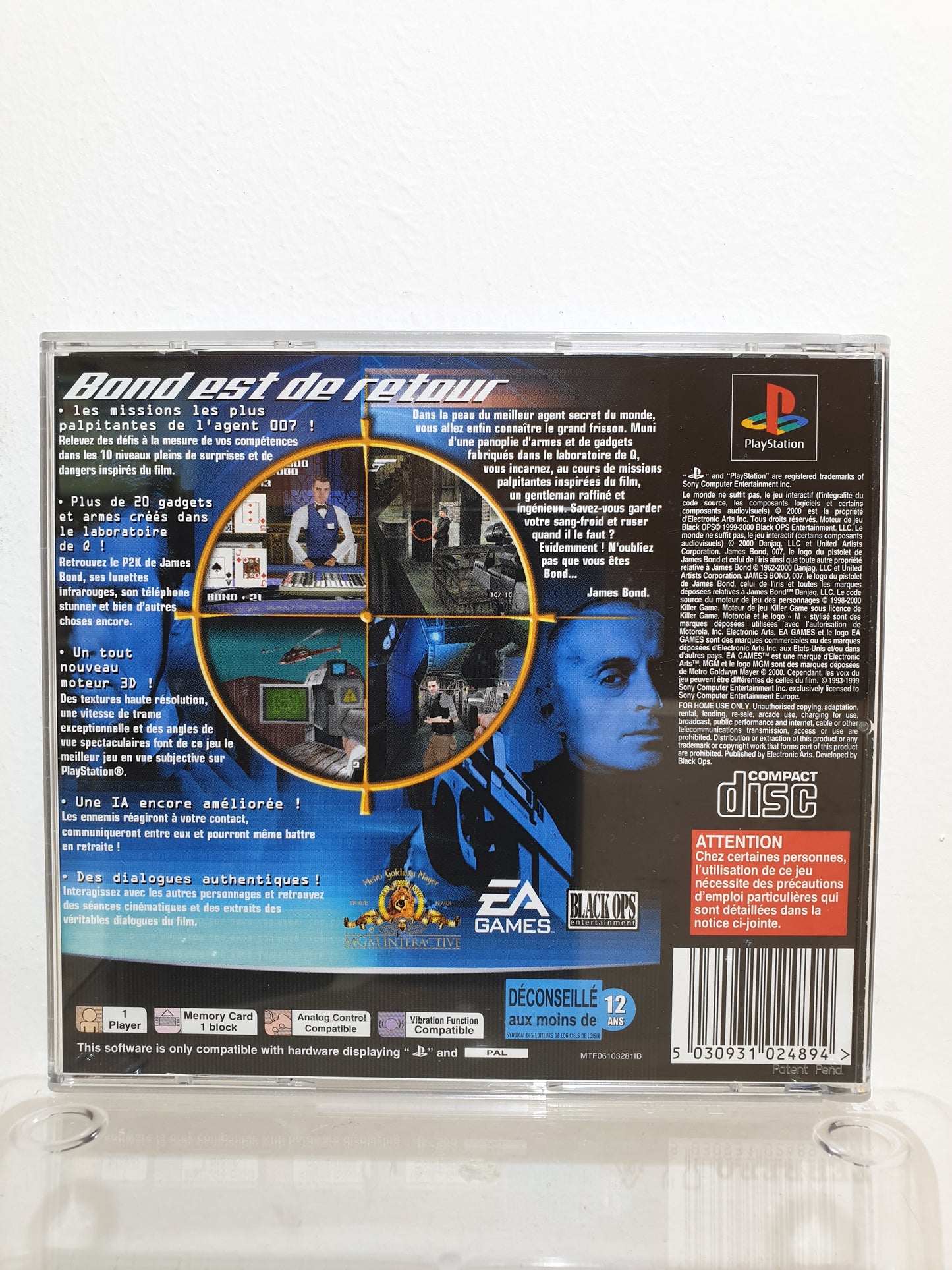 007 Le Monde ne Suffit Pas PS1 - Occasion