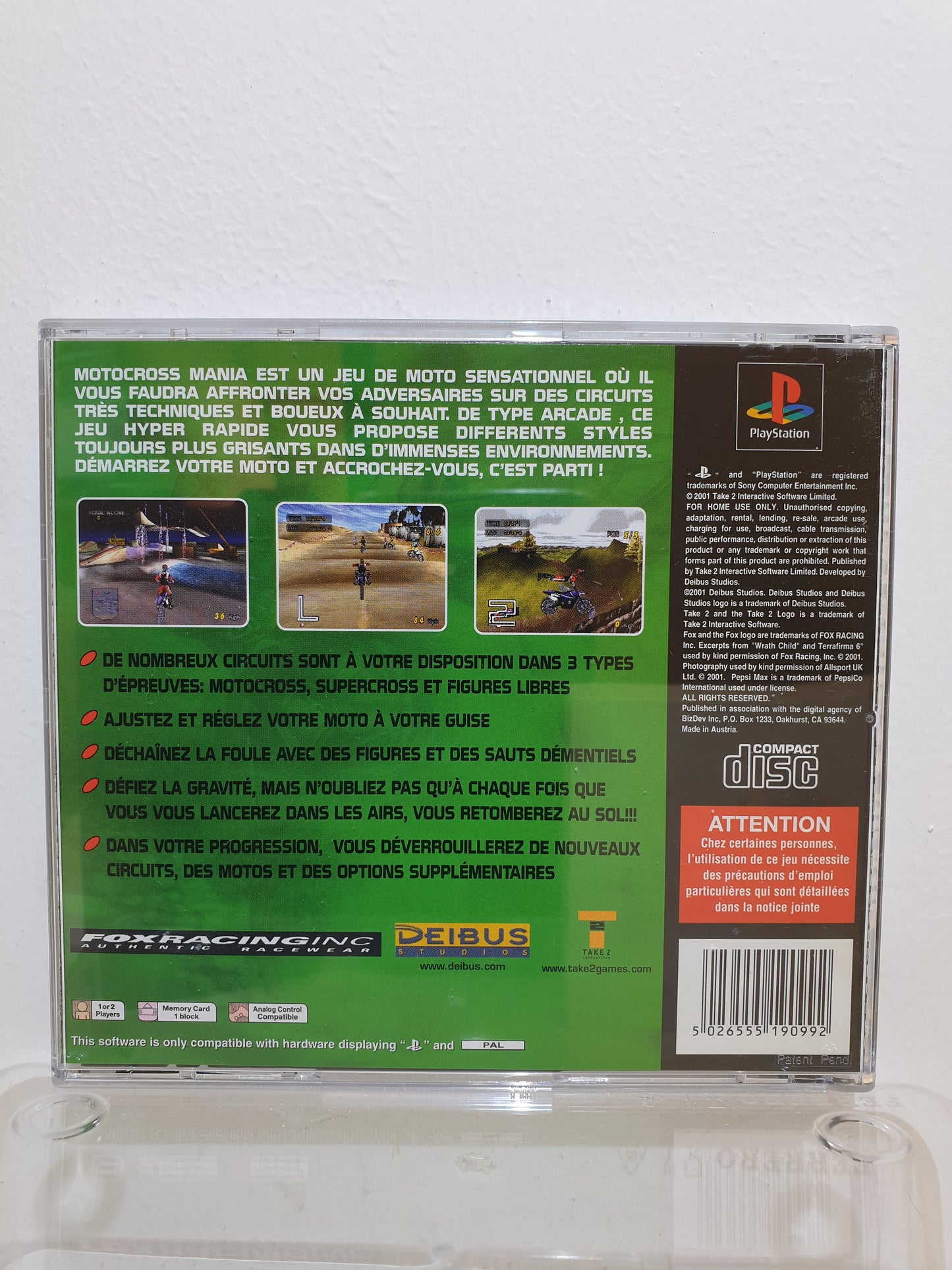Motocross Mania PS1 - Occasion