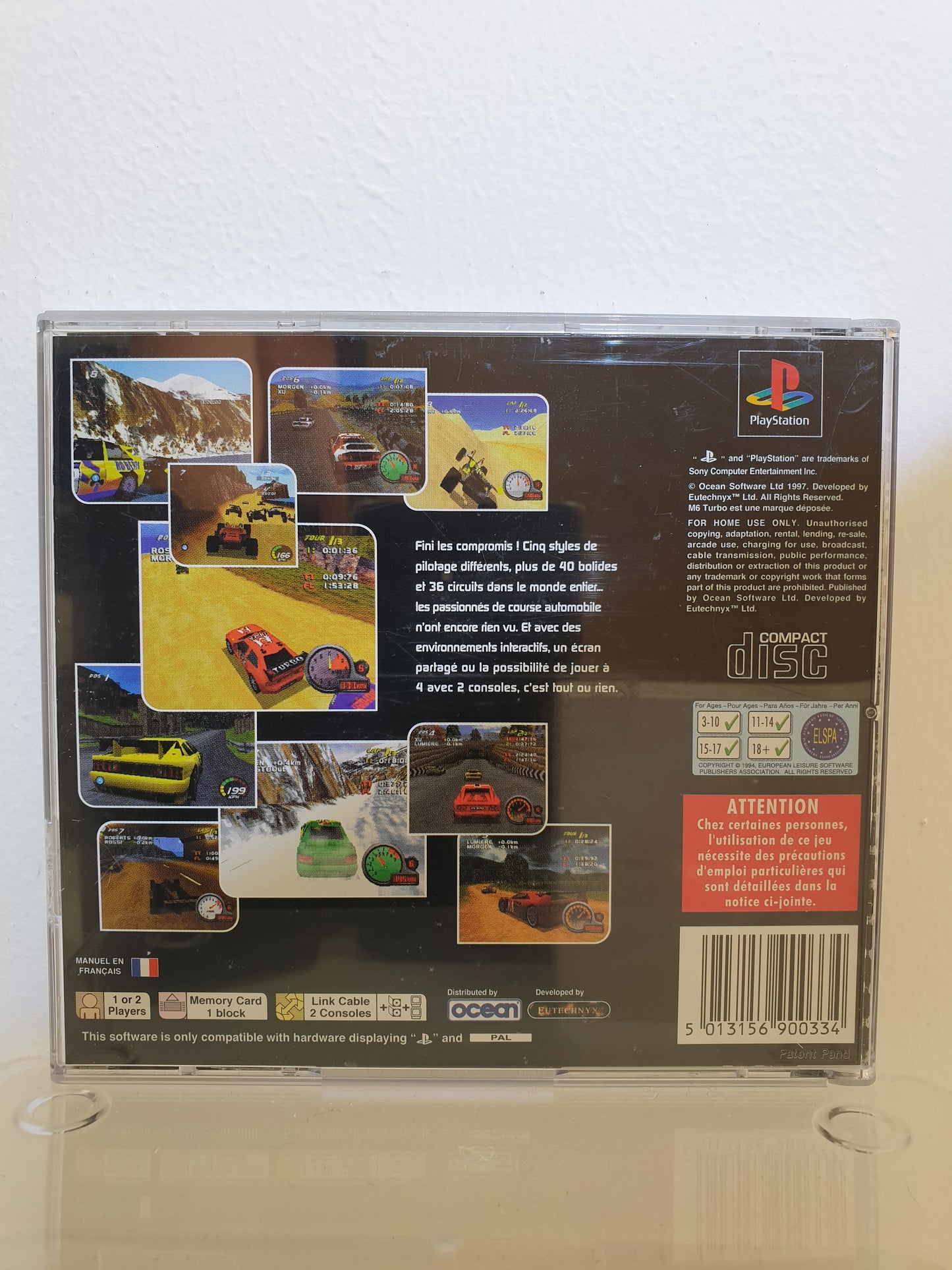 M6 Turbo Racing PS1 - Occasion