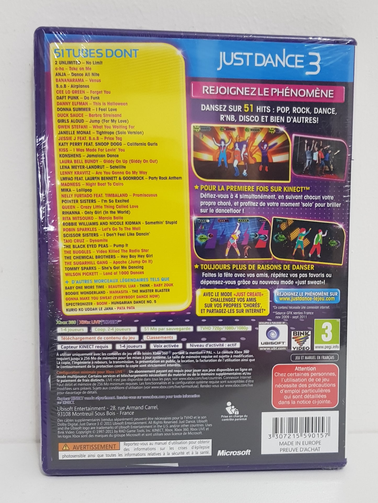 Just Dance 3 - Xbox 360 - Neuf sous blister