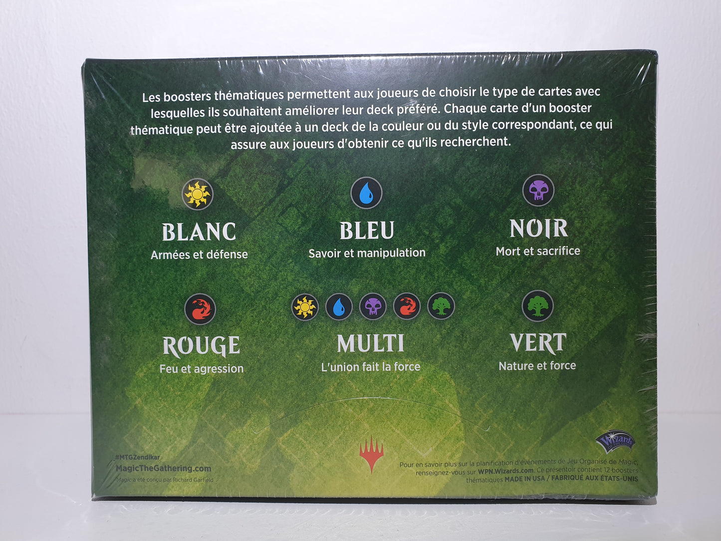 Magic the Gathering - Boîte de 12 Boosters Thématiques - Renaissance de Zendikar en Français - Neuf sous blister