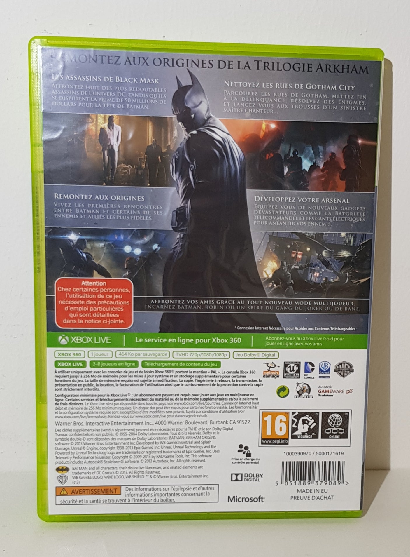 Batman - Arkham Origins - Xbox 360 - Neuf sous blister