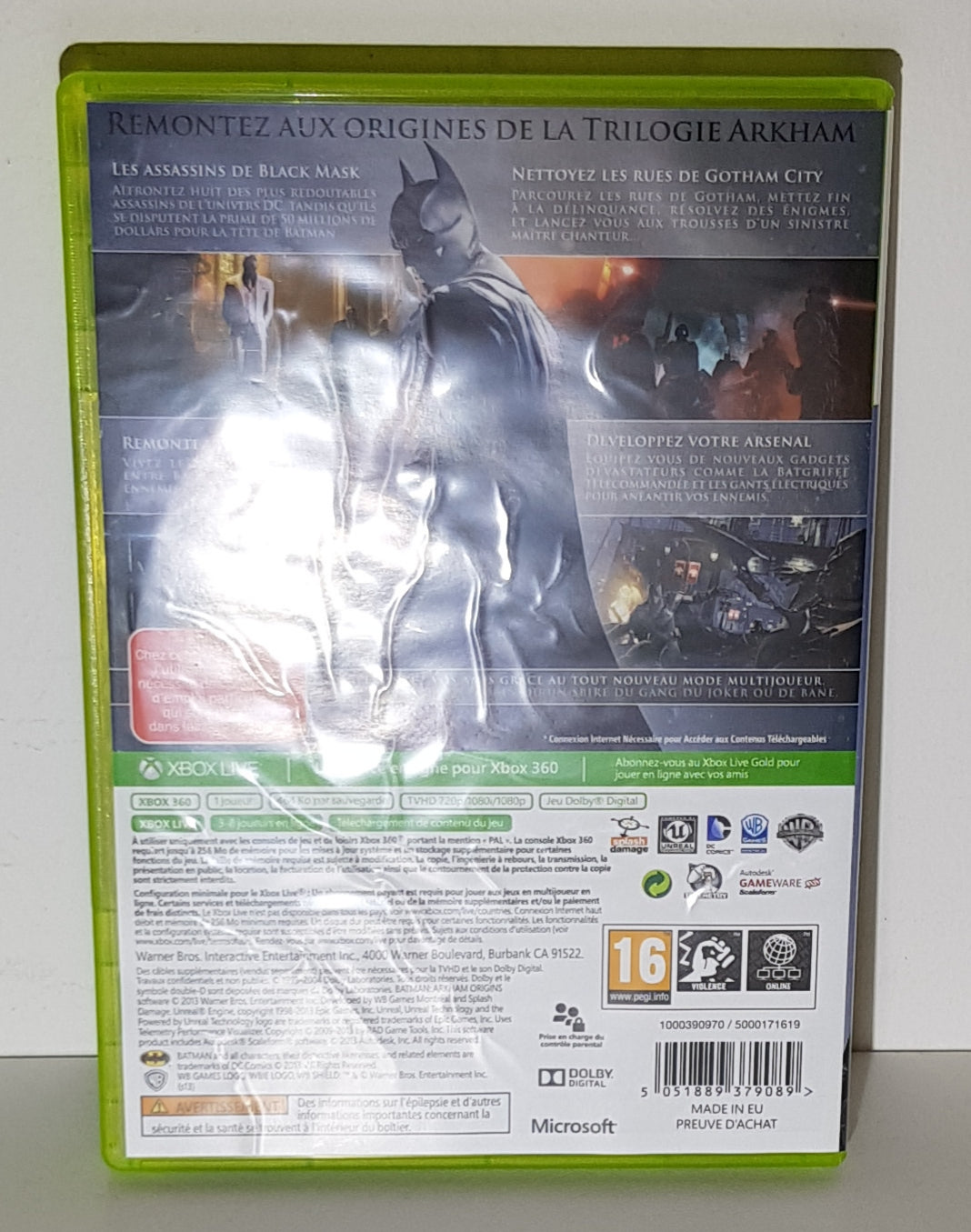 Batman - Arkham Origins - Xbox 360 - Neuf sous blister