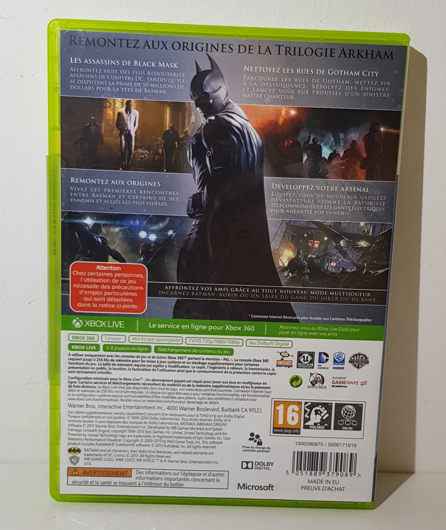 Batman - Arkham Origins - Xbox 360 - Neuf sous blister