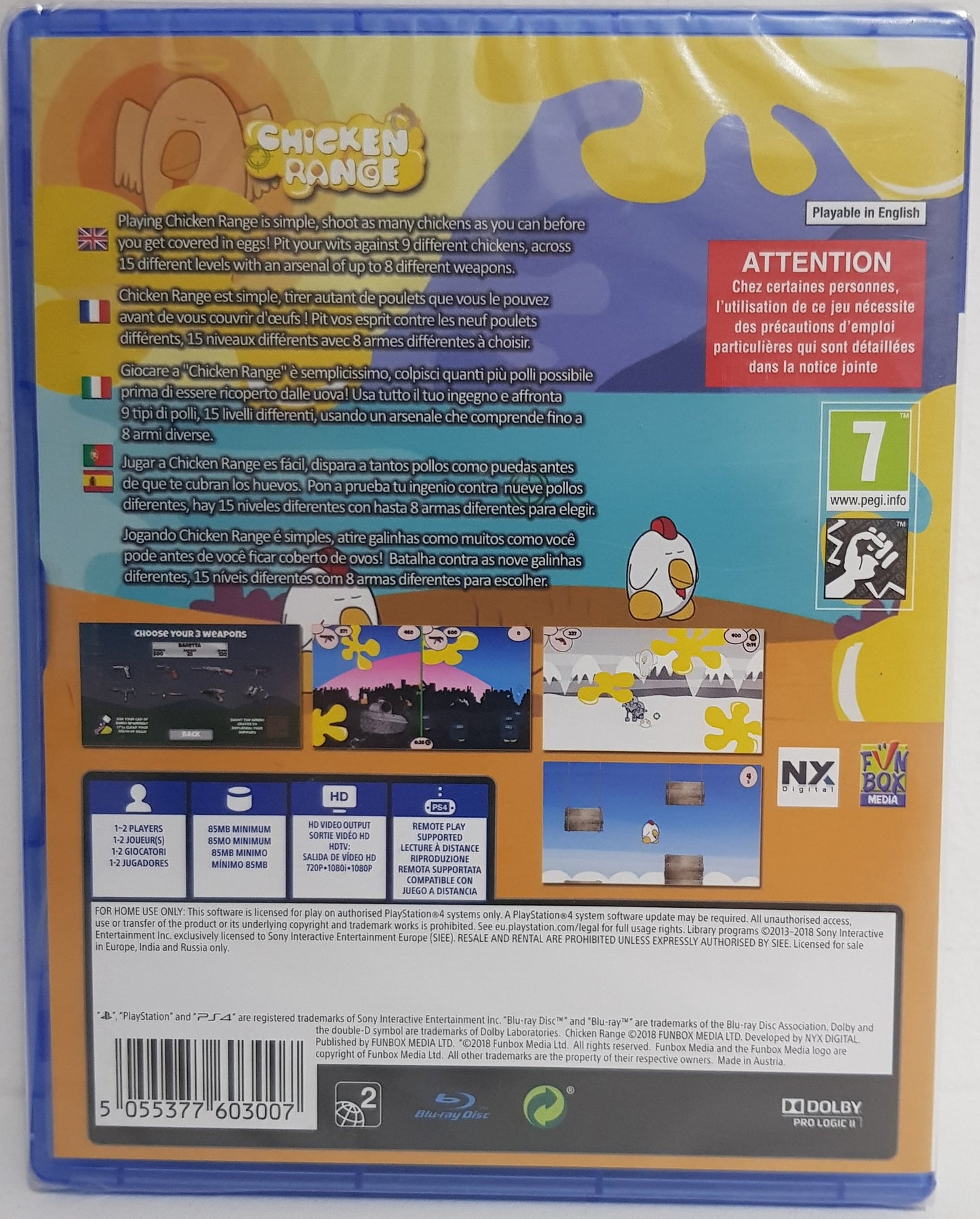 Chicken Range - PS4 - Neuf sous blister