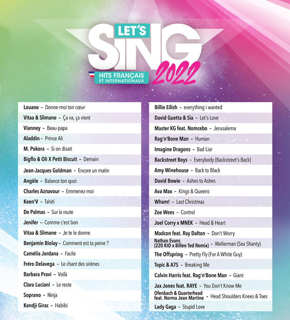 Let's Sing 2022 - Hits Français et Internationaux + 1 Micro PS5 - Neuf sous blister