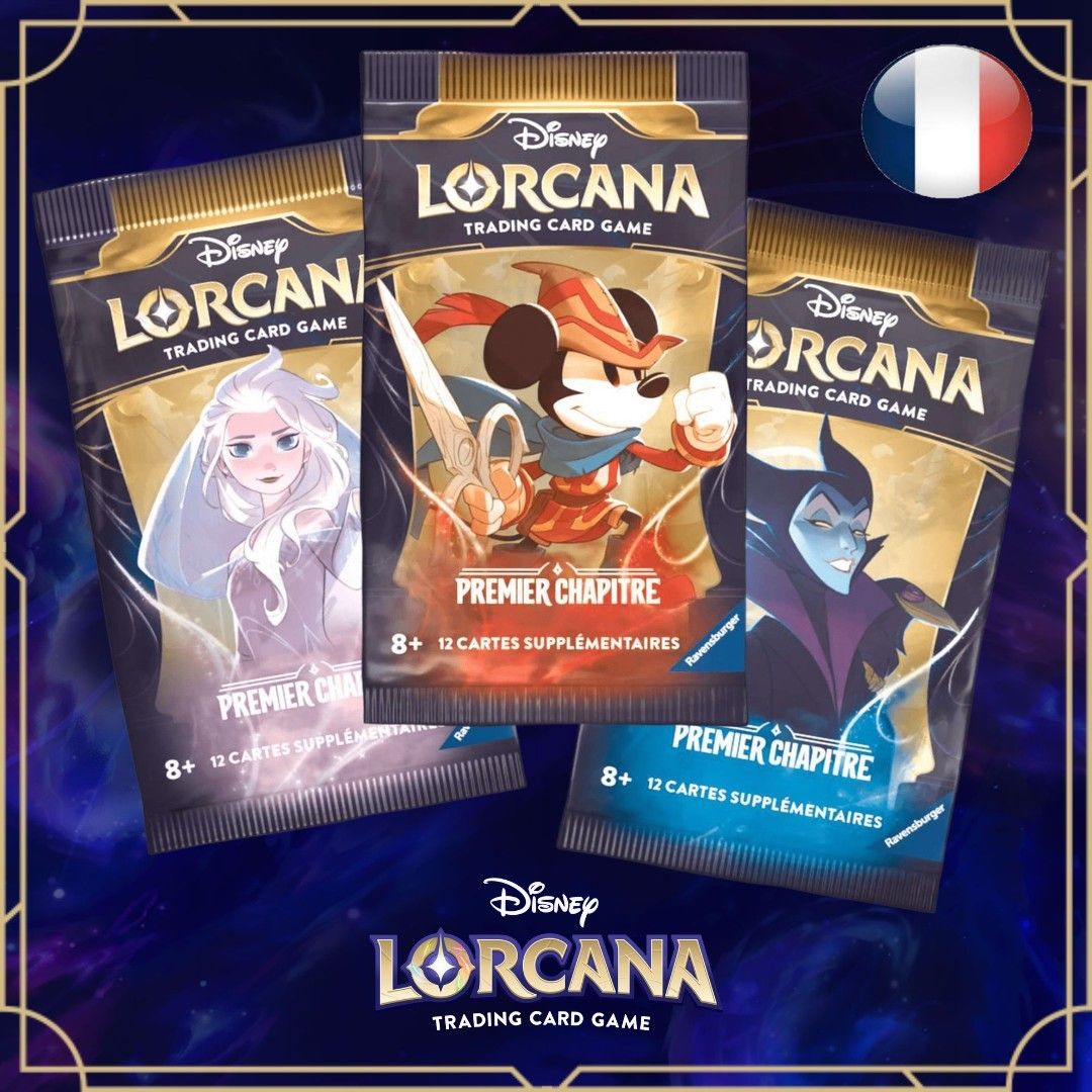 Disney Lorcana - Premier Chapitre - Reprint - Display de 24 Boosters en Français - Neuf