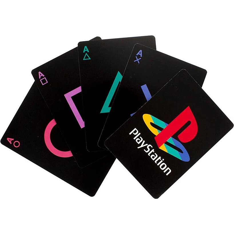 Jeu de cartes à jouer et boîte de rangement en métal - Paladone - Sony PlayStation 1 - PS1 - Neuf
