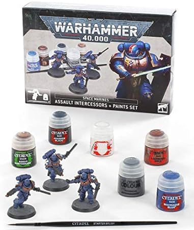Warhammer 40,000 - Space Marines - Set Intercessors d'Assaut + Peinture - Neuf sous blister