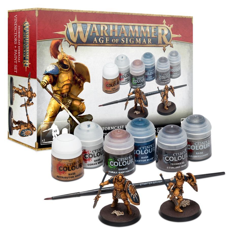 Warhammer Age of Sigmar - Stormcast Eternals - Vindictors + Paints Set - Neuf