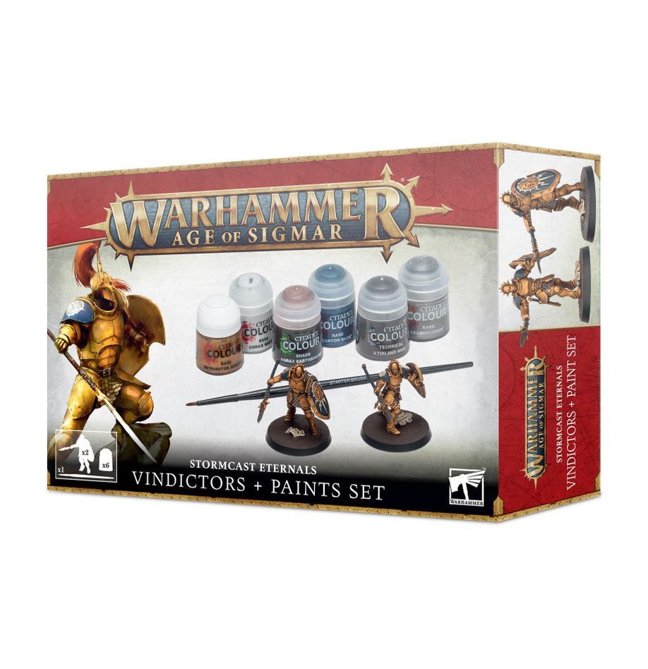 Warhammer Age of Sigmar - Stormcast Eternals - Vindictors + Paints Set - Neuf