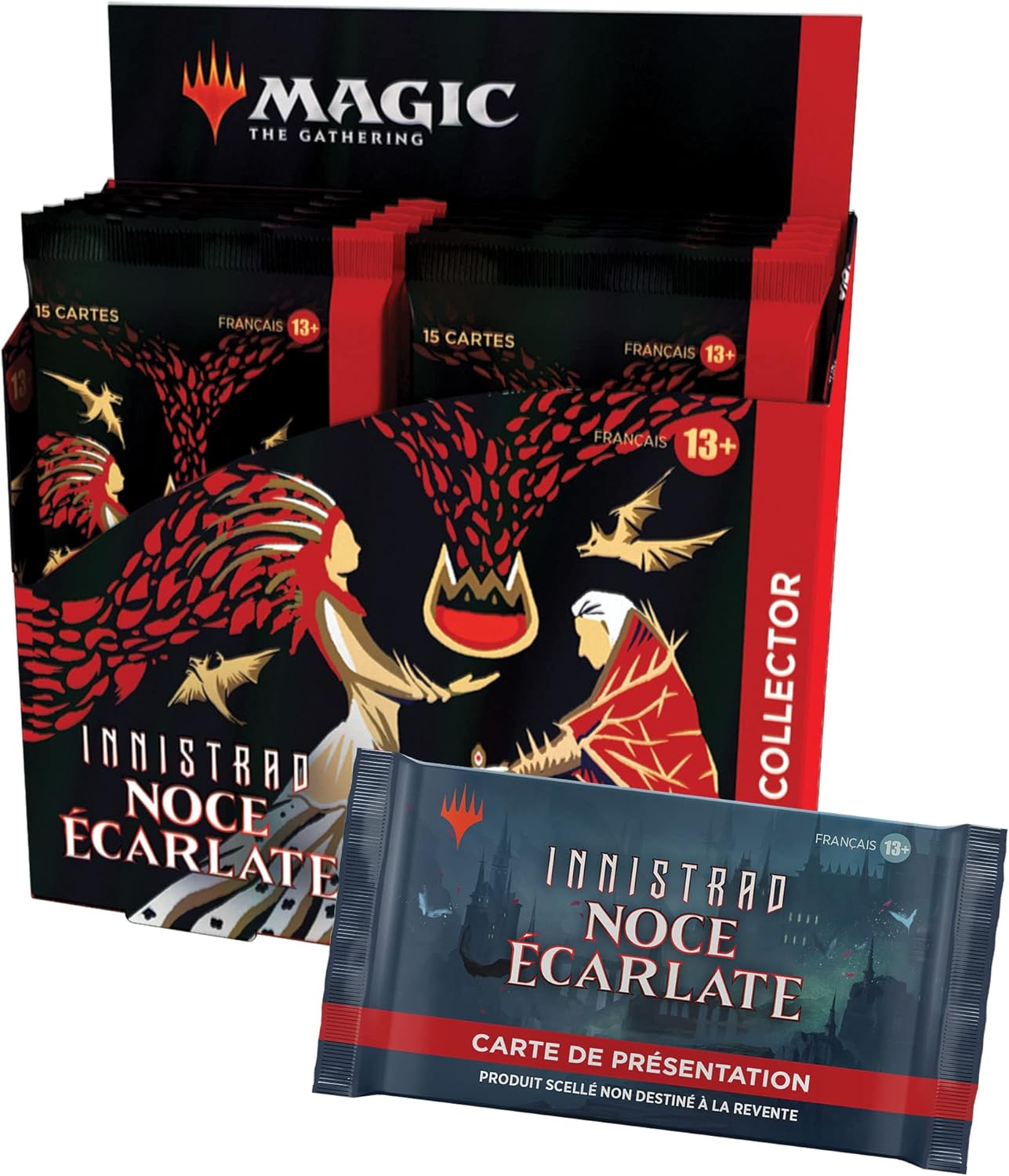 Magic the Gathering - Boite de 12 Boosters Collector - Innistrad Noce Écarlate en Français - Neuf sous blister