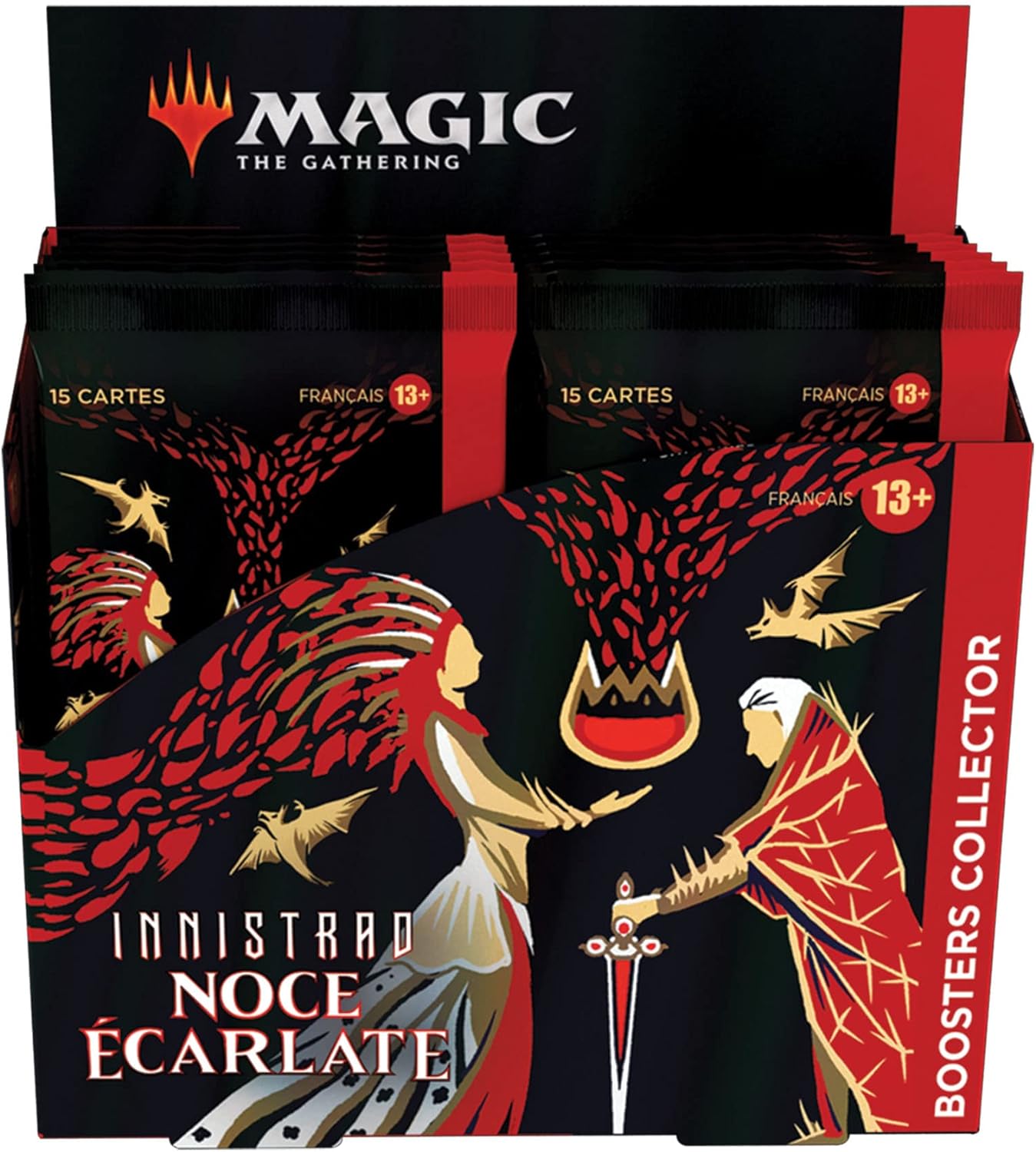 Magic the Gathering - Boite de 12 Boosters Collector - Innistrad Noce Écarlate en Français - Neuf sous blister