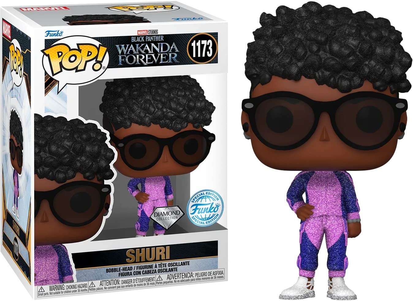 FUNKO POP 1173 - BLACK PANTHER WAKANDA FOREVER - SHURI DIAMANT - NEUF