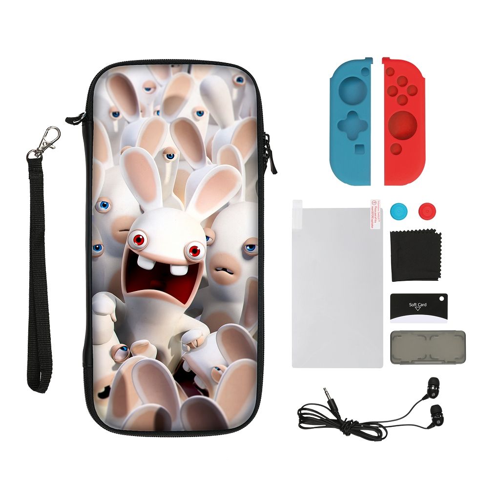 Starter Kit Konix The Lapins Crétins pour Nintendo Switch - Neuf