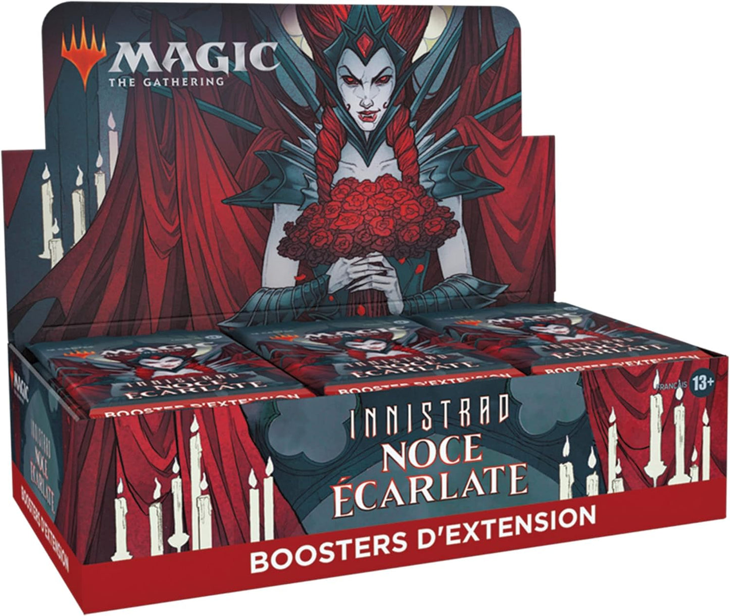Magic the Gathering - Boîte de 30 Boosters d'Extension - Innistrad - Noce Écarlate en Français - Neuf scellé