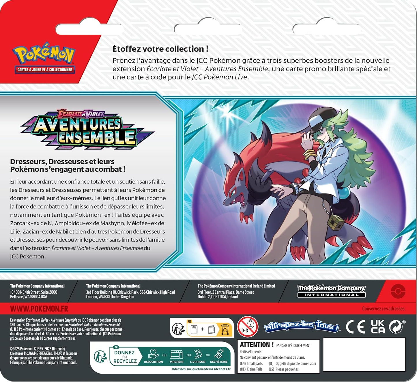 Pokémon - Tripack EV09 - Écarlate et Violet - Aventures Ensemble - en français - Neuf