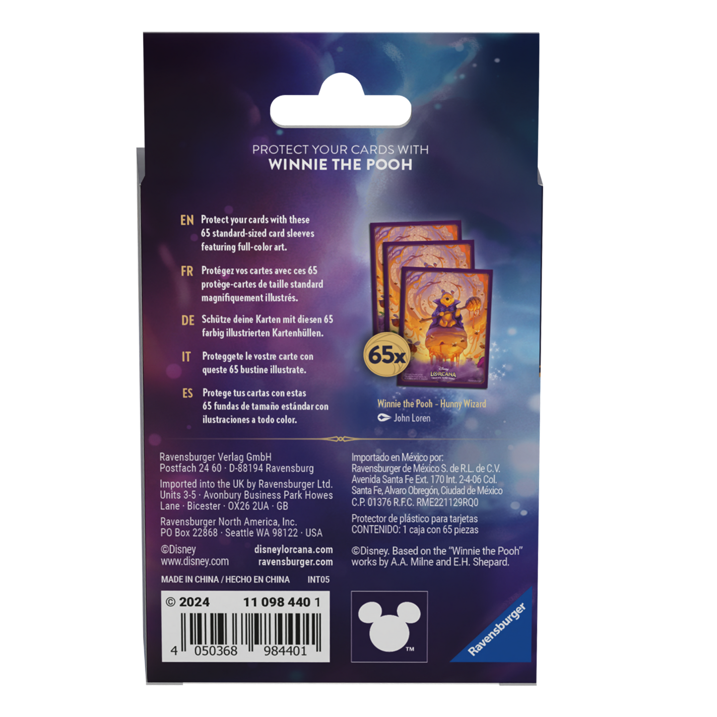 Disney Lorcana - La Mer Azurite - 65 Protège-Cartes - 65 Card Sleeves - Neuf