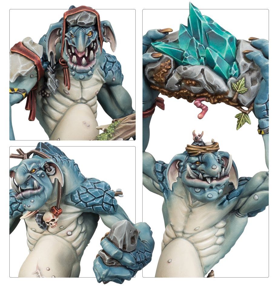 Warhammer Age of Sigmar - Gloomspite Gitz - Rockgut Troggoths - Neuf sous blister