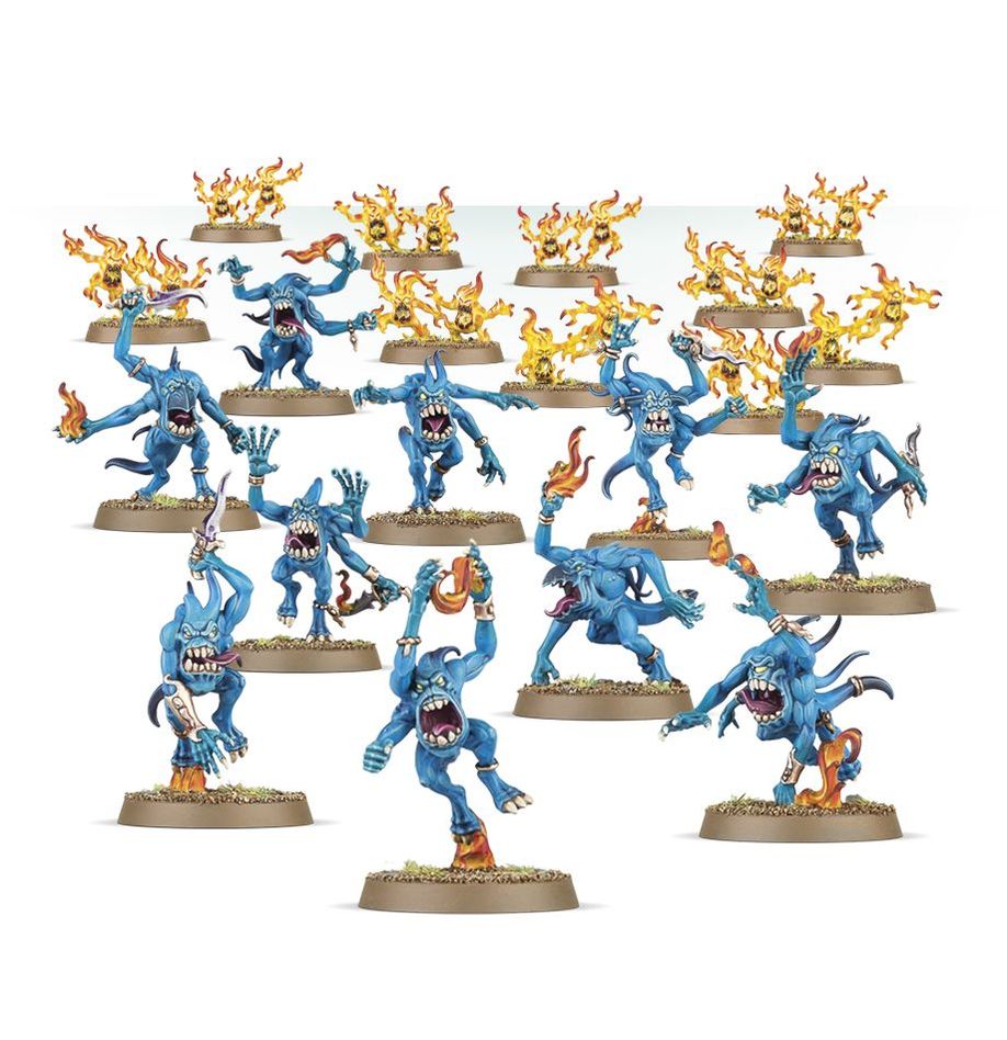 Warhammer Age of Sigmar - Warhammer 40,000 - Daemons of Tzeentch - Blue Horrors - Neuf