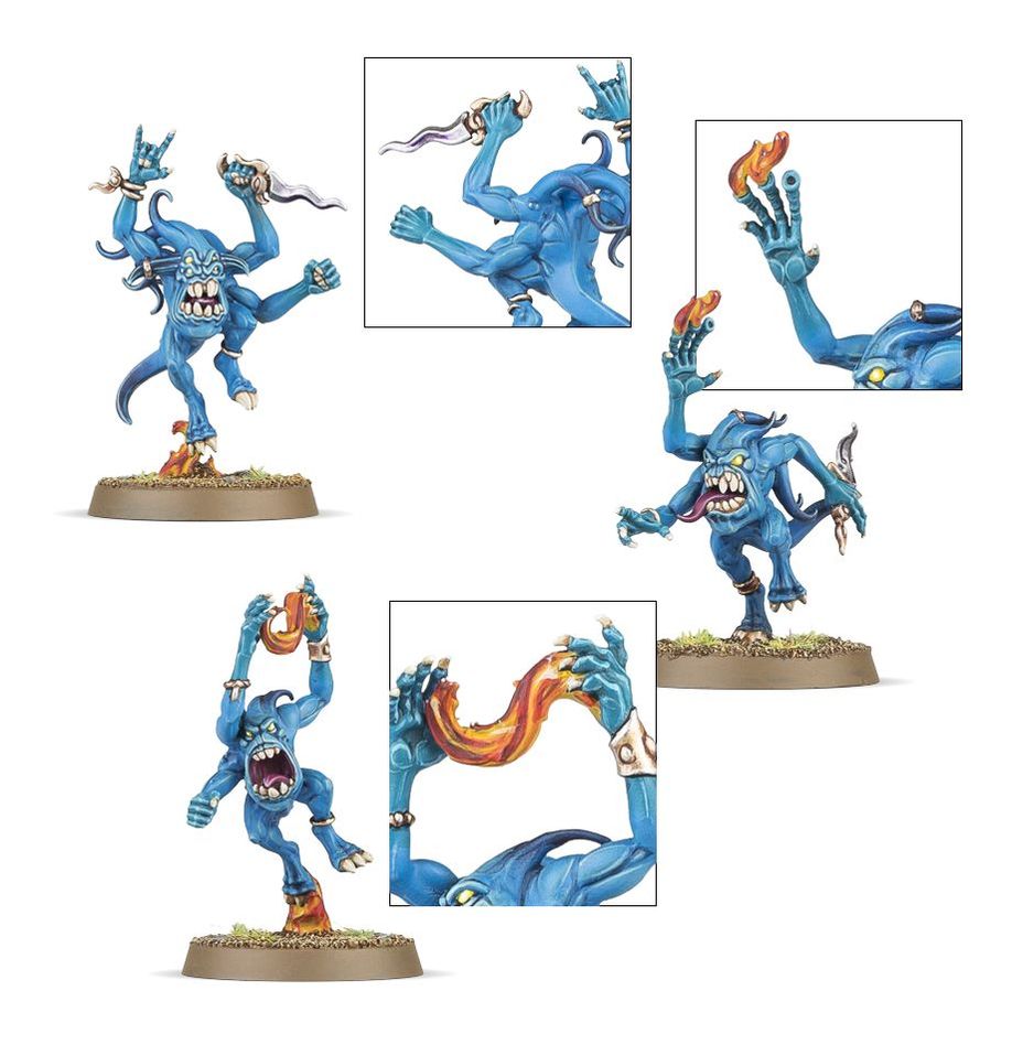 Warhammer Age of Sigmar - Warhammer 40,000 - Daemons of Tzeentch - Blue Horrors - Neuf