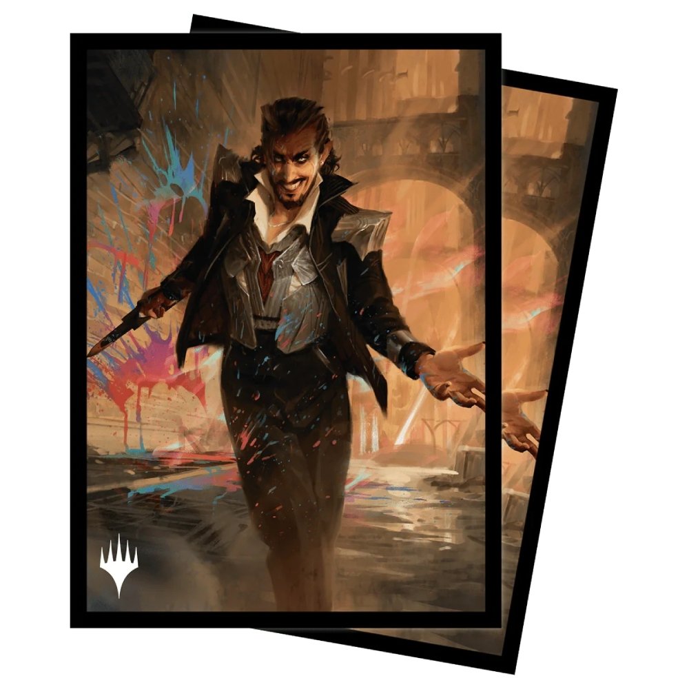 Magic the Gathering - Ultra Pro - Matte Deck Protector Sleeves - Commander Les rues de la Nouvelle-Capenna - "Anhelo, the Painter"