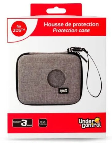Housse de Protection Rigide Noire et Grise pour Nintendo 2DS - Under Control - Neuf