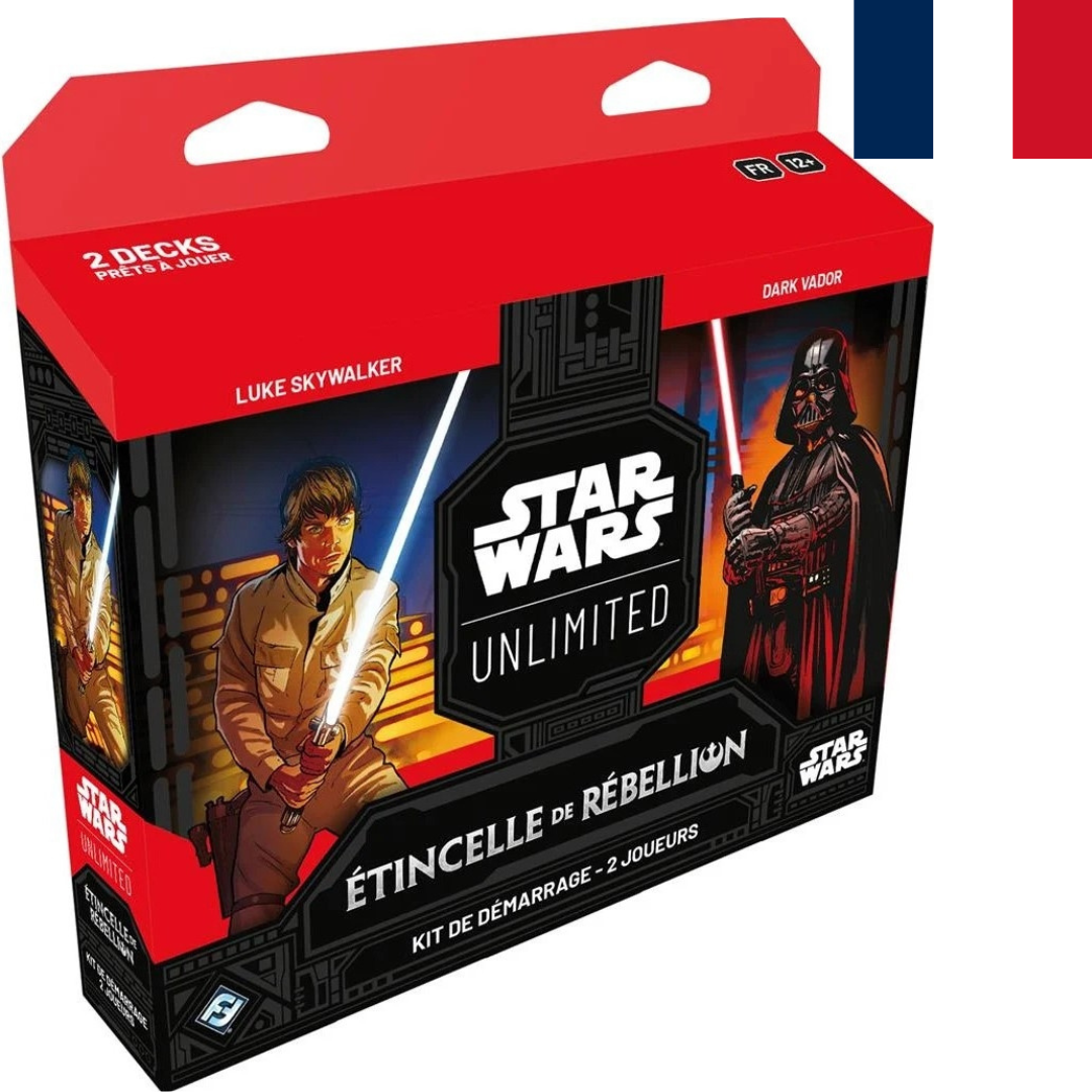 Star Wars : Unlimited - Kit de Démarrage 2 Joueurs en Français - Étincelle de Rébellion - Neuf scellé