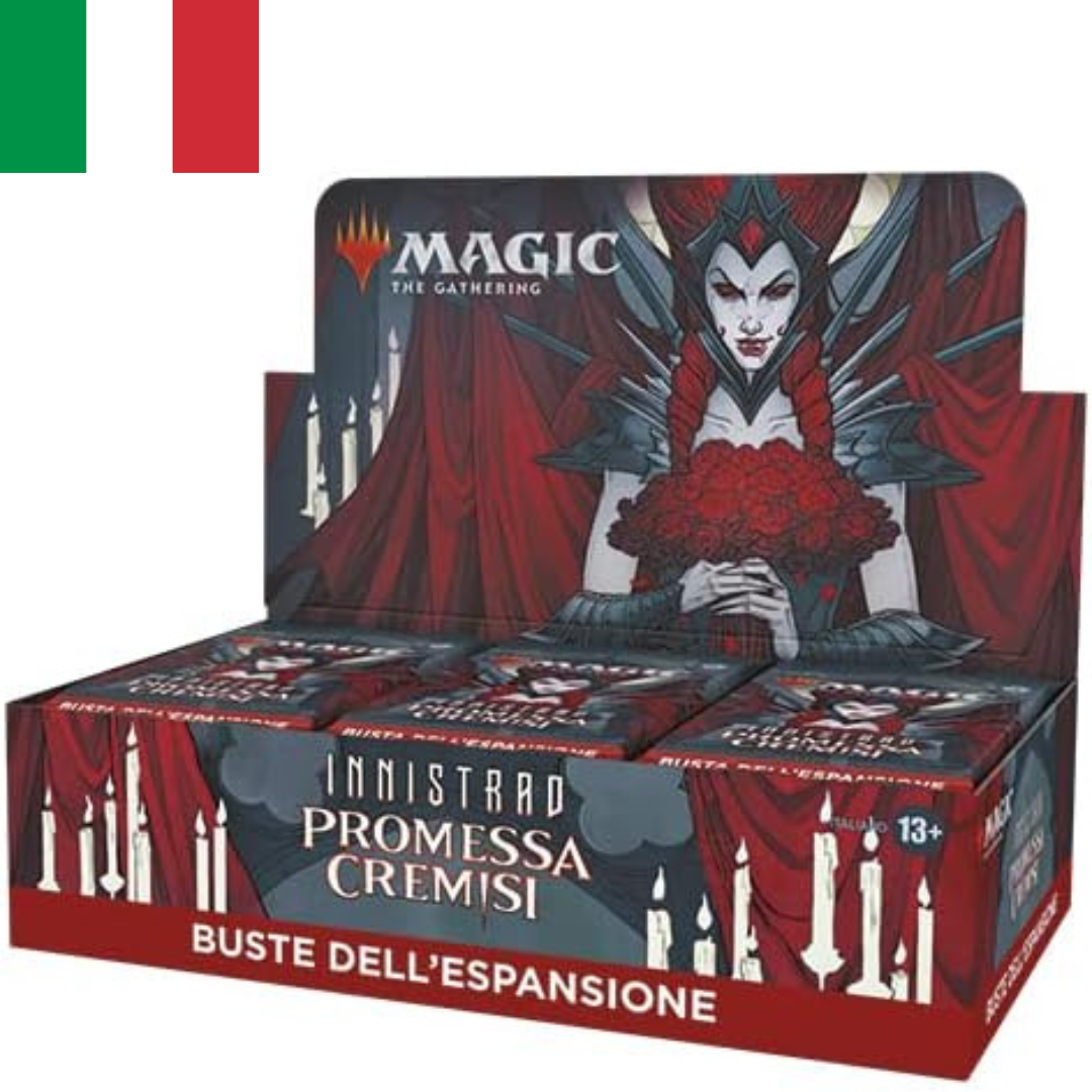 Magic the Gathering - Boîte de 30 Boosters d'Extension - Innistrad - Noce Écarlate en Italien - Neuf scellé