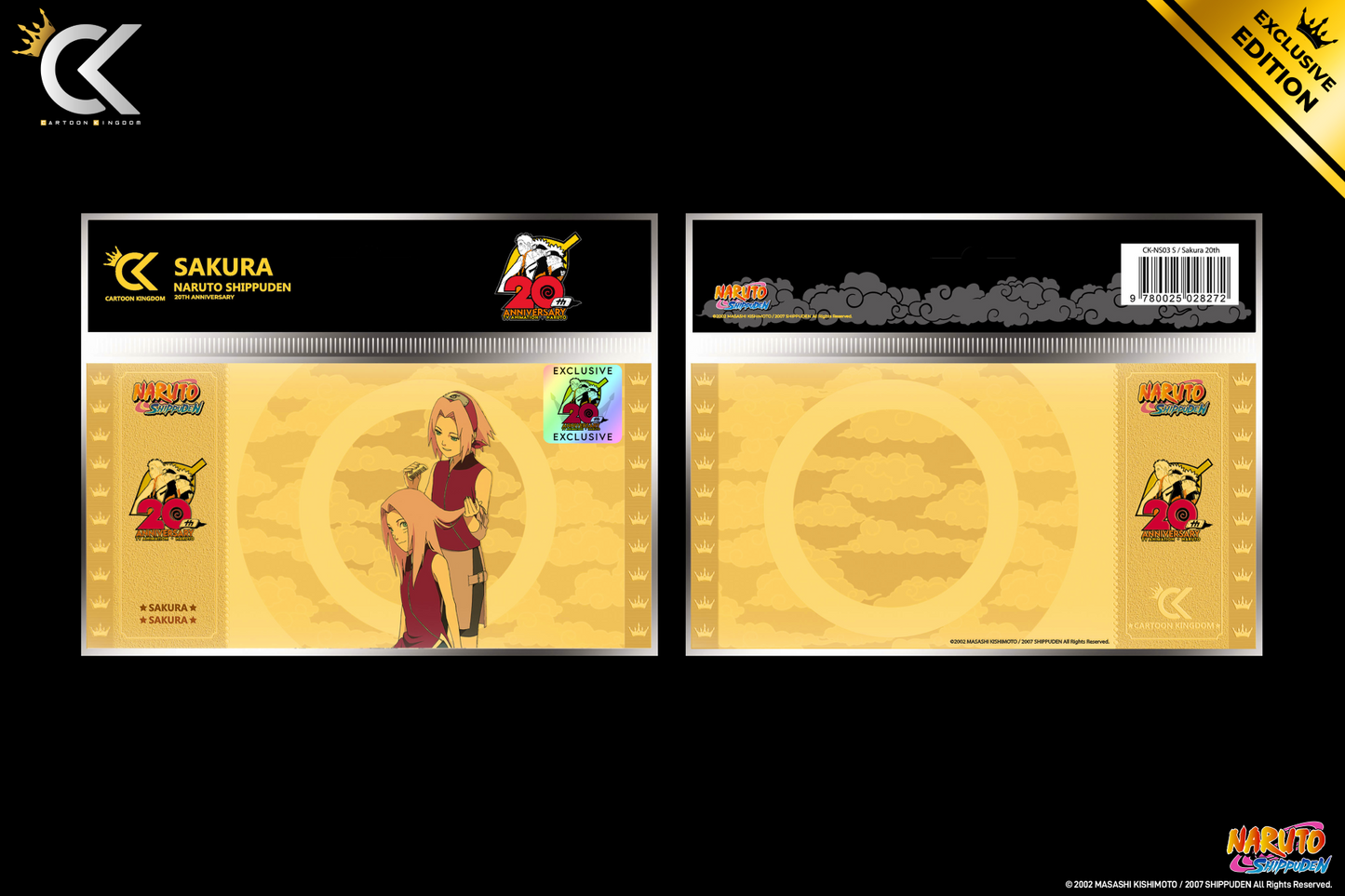 Naruto Shippuden - Golden Ticket - Édition 20ème Anniversaire - Neuf sous blister