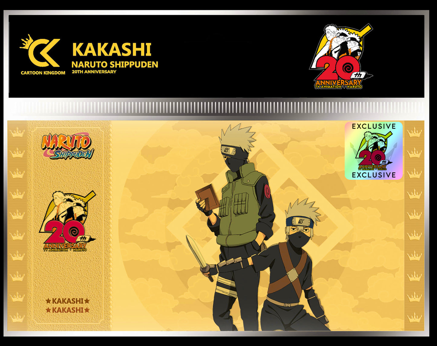 Naruto Shippuden - Golden Ticket - Édition 20ème Anniversaire - Neuf sous blister