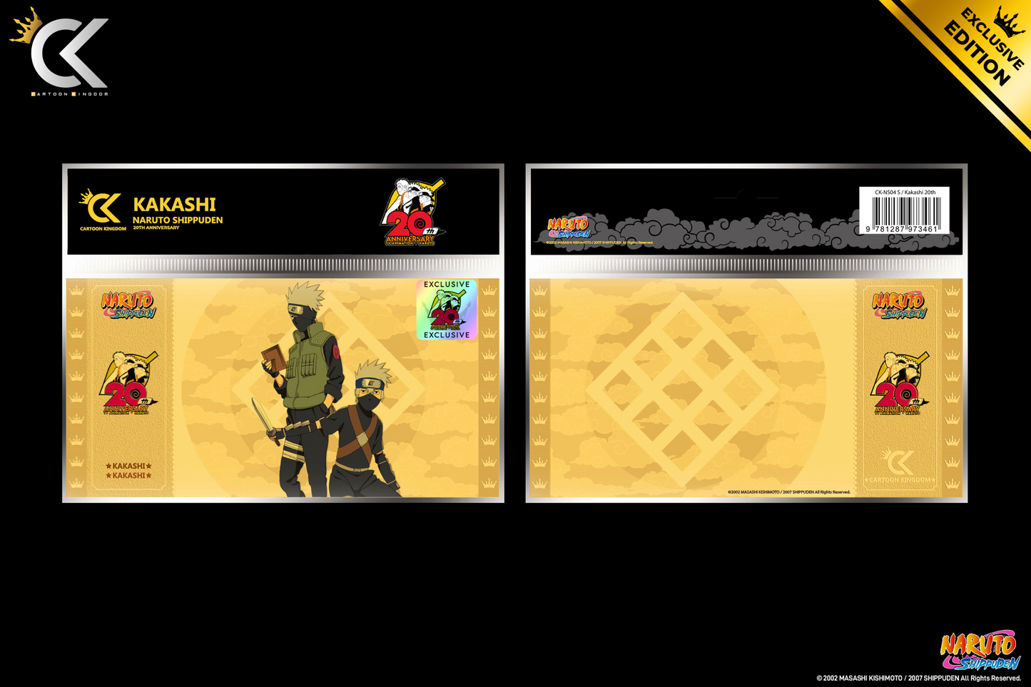Naruto Shippuden - Golden Ticket - Édition 20ème Anniversaire - Neuf sous blister