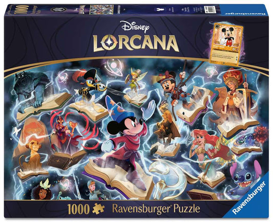 Puzzle 1000 pièces + 1 cartes promo - Disney - Lorcana - Neuf