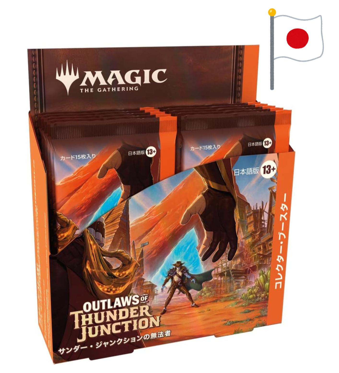Magic the Gathering - Boite de 12 Boosters Collector - Les Hors-la-Loi de Croisetonnerre en Japonais - Neuve scellée sous blister