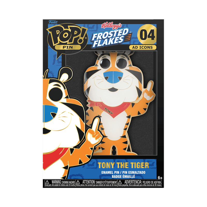 FUNKO POP PIN 04 - KELLOGG'S - FROSTED FLAKES - TONY THE TIGER - NEUF