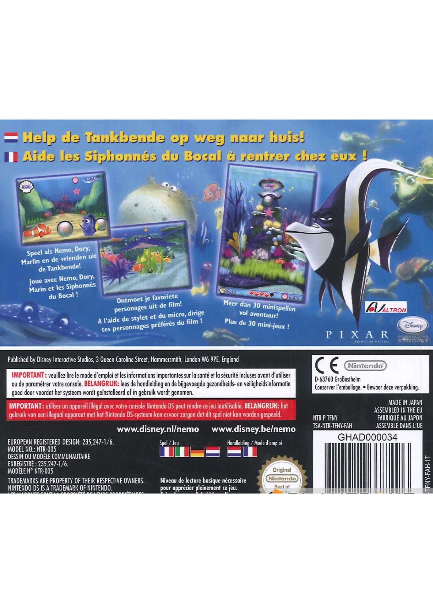Le Monde de Némo - Course vers l'Océan - Édition Spéciale - Nintendo DS - Neuf