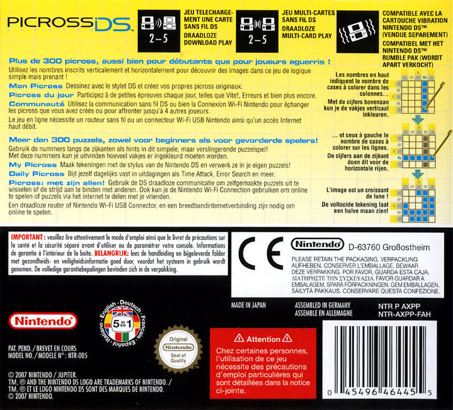 Picross - Nintendo DS - Neuf sous blister