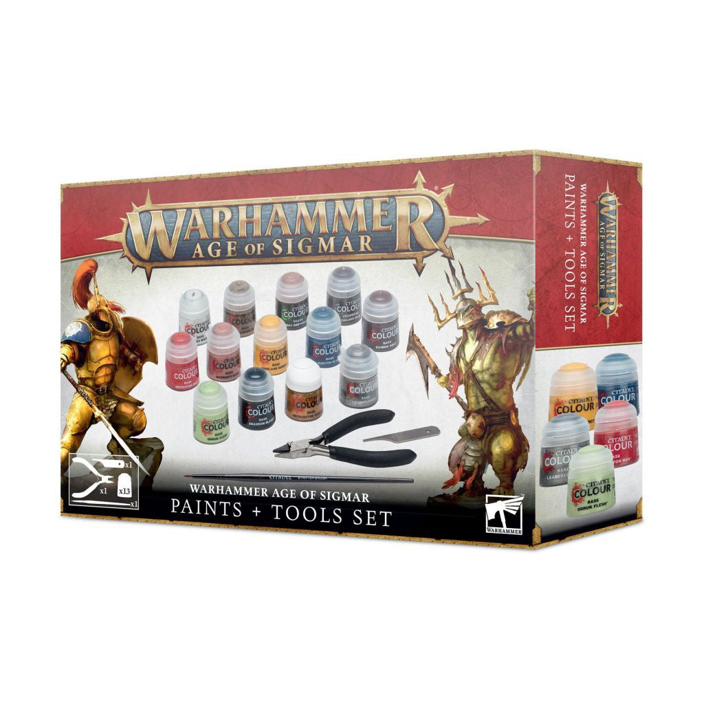 Warhammer Age of Sigmar - Paints + Tools Set - Neuf