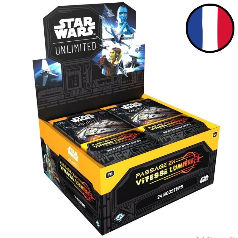 Star Wars Unlimited - Boîte de 24 Boosters - Passage en Vitesse Lumière - Neuve scellée sous blister