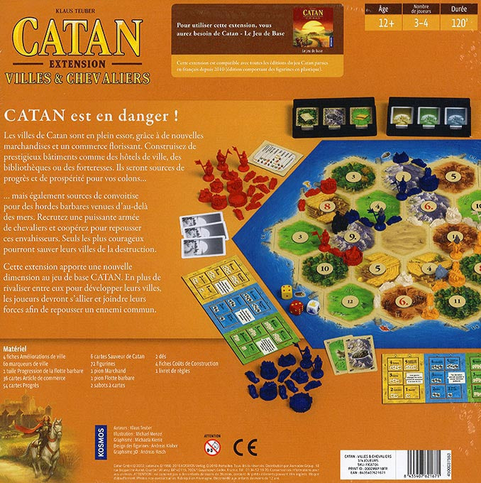 Catan - Extension Villes & Chevaliers - Neuf sous blister