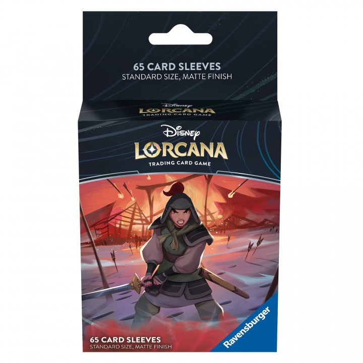 Disney Lorcana - Rise of the Floodborn - 65 Protège-Cartes Mulan - 65 Card Sleeves Mulan - Neuf