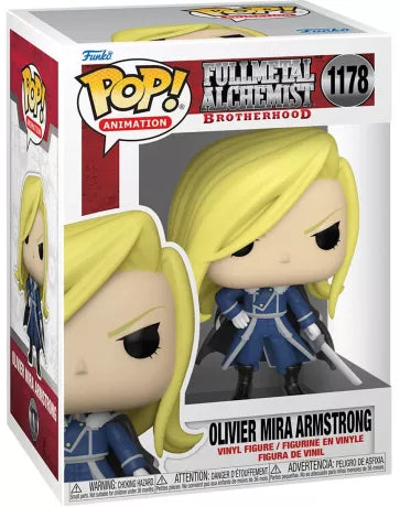 FUNKO POP 1178 - FULL METAL ALCHEMIST BROTHERHOOD - OLIVIER MIRA ARMSTRONG - NEUF