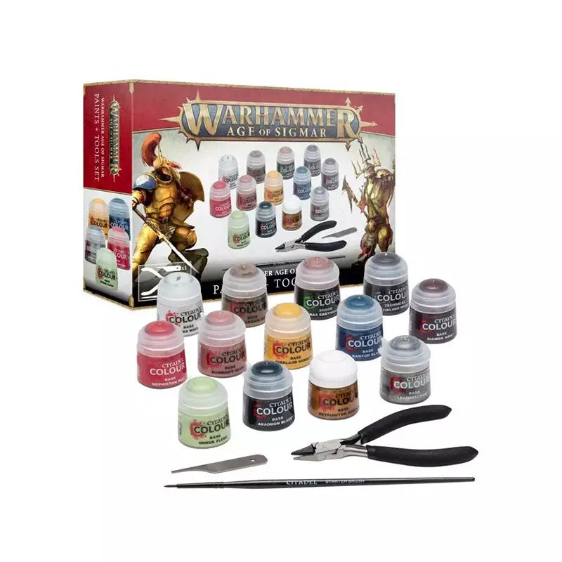 Warhammer Age of Sigmar - Paints + Tools Set - Neuf